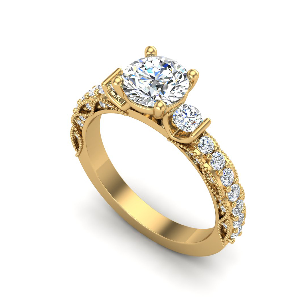 Heidi Accented Engagement Ring
